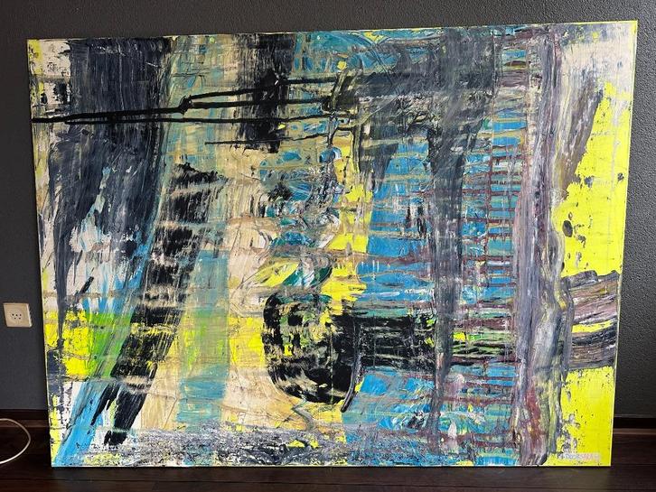 Schilderij Sara van Vliet 120x160cm, Antiek en Kunst, Kunst | Schilderijen | Abstract, Ophalen