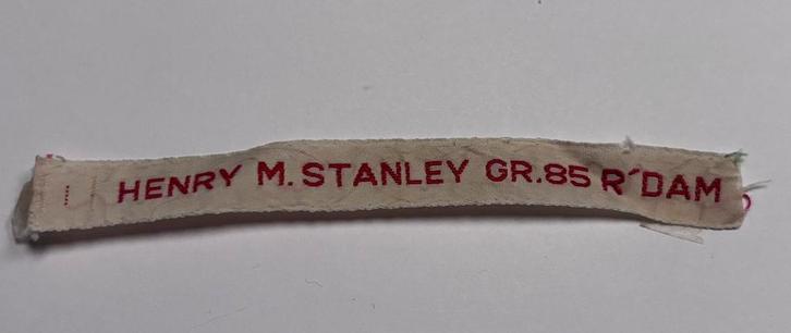 Scouting bandje Henry M. Stanleygroep 85 Rotterdam, Verzamelen, Scouting, Gebruikt, Embleem, Speld of Insigne, Ophalen of Verzenden