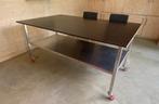 Werktafel met RVS onderstel op maat gemaakt, Doe-het-zelf en Verbouw, Ophalen, Gebruikt, 120 tot 170 cm