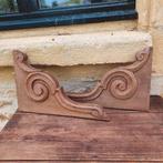 Oude franse houten hoekornamenten houtsnijwerk plankdragers, Ophalen of Verzenden