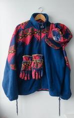 Vintage 80s Fong Leng fleece jacket cap gloves, Fong Leng, Ophalen of Verzenden, Gedragen, Maat 38/40 (M)
