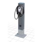 Laadpaal / montagepaal met wandcontactdoos 230V, Verzenden