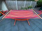 Mooie robuuste 2-persoons hangmat voor buiten, Tuin en Terras, Hangmatten, Ophalen, Meerpersoons, Zo goed als nieuw, Met standaard