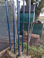 10 metalen staanders met betonvoet, Tuin en Terras, Ophalen, Gebruikt, IJzer, Sierhekwerk