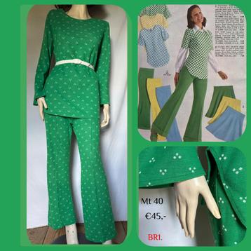 BR1. Vintage broek en shirt mt 38 beschikbaar voor biedingen