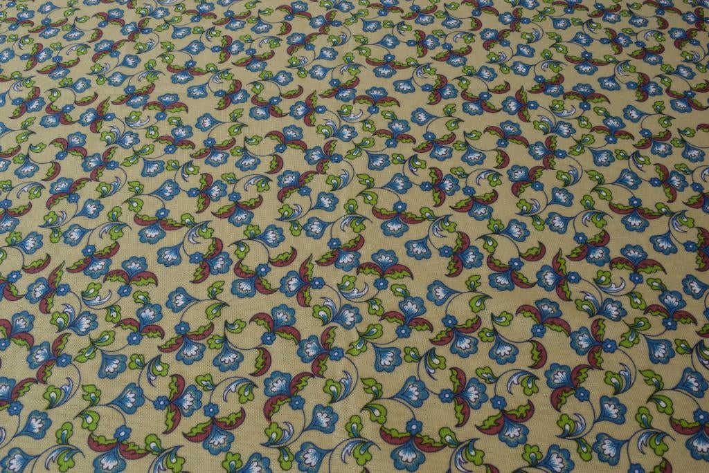 Retro vintage tricot jaren 70 lap stof / coupon, Hobby en Vrije tijd, Stoffen en Lappen, Overige kleuren, 120 cm of meer, Nieuw