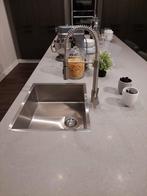 Eenhendelkeukenmengkraan Lanesto Ispra  rvs-look, Doe-het-zelf en Verbouw, Ophalen of Verzenden, Gebruikt, Rvs, Kraan