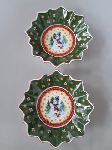 2 Schaaltjes Kerst Villeroy en Boch Toy's Fantasy  beschikbaar voor biedingen