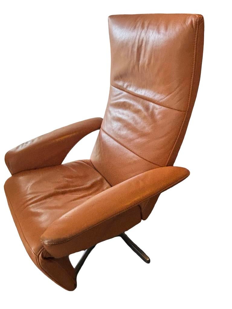 Lederen Jori fauteuil, Ophalen, Gebruikt, Minder dan 75 cm, 75 tot 100 cm