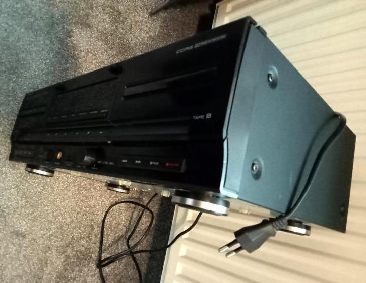 Nette Kenwood cassettedeck voor de technicus / type KX W4070, Audio, Tv en Foto, Cassettedecks, Dubbel, Kenwood, Auto-reverse