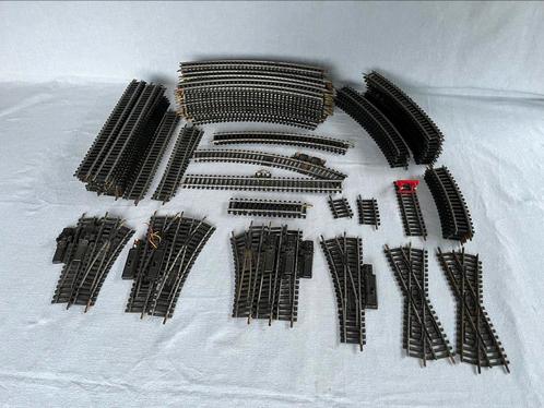 Set Jouef rails (+/- 100 rails) H0, Hobby en Vrije tijd, Modeltreinen | H0, Gebruikt, Rails, Gelijkstroom, Jouef, Ophalen of Verzenden