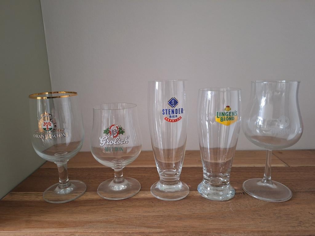 Diverse bierglazen verzameling, Verzamelen, Ophalen, Gebruikt
