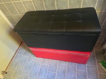 Opbergbank poef voetenbank 88cm  40cm  37cm hoog  beschikbaar voor biedingen