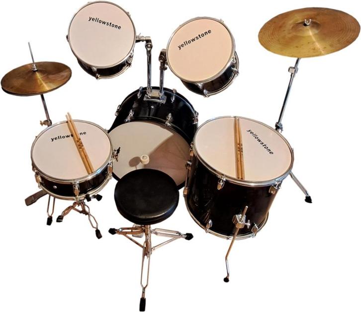 Yellowstone 5-delig drumstel, Muziek en Instrumenten, Drumstellen en Slagwerk, Zo goed als nieuw, Overige merken, Ophalen
