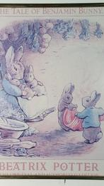 Beatrix Potter poster The Tale of Benjamin Bunny. (b) S36, Ophalen of Verzenden, A1 t/m A3, Film en Tv, Rechthoekig Staand