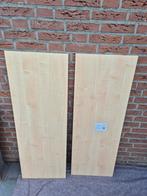 2x gefineerd spaanplaat bladen 120x43cm, Ophalen, 25 tot 50 cm, Rond