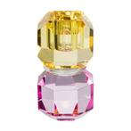 Xenos original kandelaar crystal kristal pink yellow, Huis en Inrichting, Woonaccessoires | Kandelaars en Kaarsen, Nieuw, Minder dan 25 cm