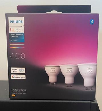 Te koop: nieuw 3x PHILIPS HUE color & white GU10 (NRFB) beschikbaar voor biedingen