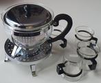 Bodum theepot,zeef en theelicht houder en 4 kopjes, Huis en Inrichting, Ophalen, Gebruikt