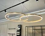 Goudkleurige led hanglamp nieuw in doos, Nieuw, Ophalen of Verzenden, Hotel chique, 75 cm of meer