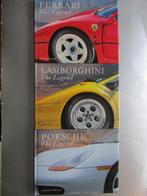 3 Autoboeken, "The Legend": Ferrari, Porsche en Lamborghini, Boeken, Auto's | Boeken, Ophalen of Verzenden, Zo goed als nieuw