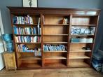 Boekenkast mahonie klassiek (3 meter breed), Ophalen, Met plank(en), Gebruikt, 200 cm of meer