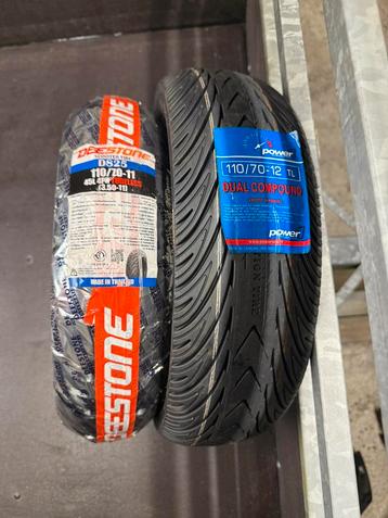 Power1 band 110/70-12 en deestone 110/70-11 Nieuw! Vespa beschikbaar voor biedingen