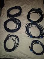 Luidsprekerkabels met speakon plug 2× 2.5 mm blauwe kabels, Audio, Tv en Foto, Audiokabels en Televisiekabels, Ophalen of Verzenden