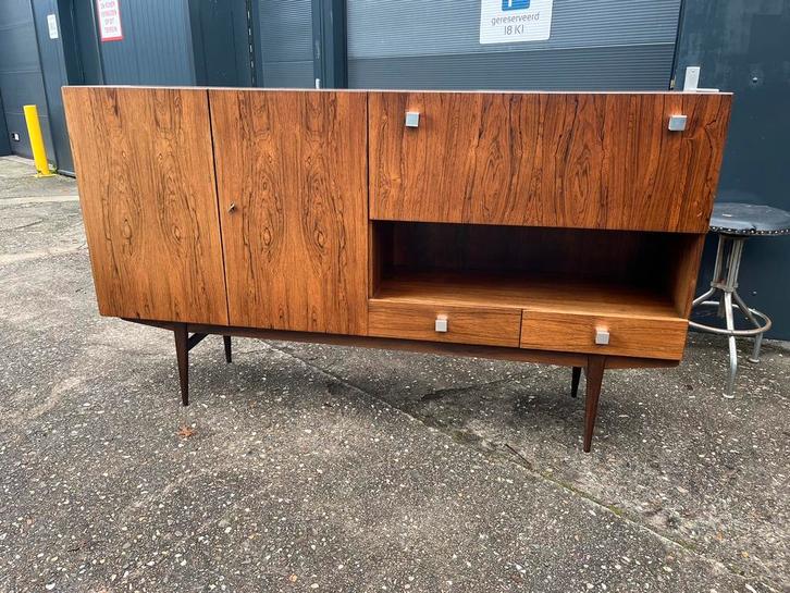 Highboard jaren 60 vintage Fristho? Palissander retro design, Huis en Inrichting, Kasten | Dressoirs, Gebruikt, 150 tot 200 cm