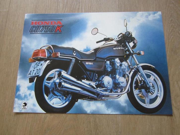 Honda CB 750 K brochure folder 1980 ?, Motoren, Handleidingen en Instructieboekjes, Honda, Ophalen of Verzenden