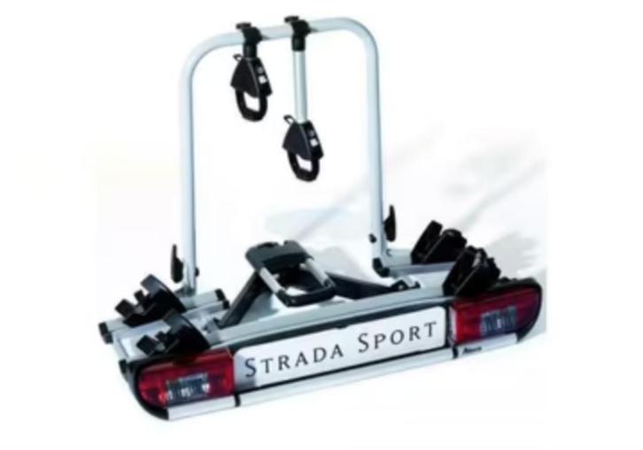 Koopje! Kantelbare Atera Strada Sport 2 fietsendrager(60 kg), Auto diversen, Fietsendragers, Nieuw, Trekhaakdrager, 1 fiets, Brede banden