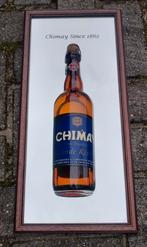 Chimay bier reclamebord spiegel, Ophalen of Verzenden, Zo goed als nieuw, Reclamebord, Plaat of Schild, Overige merken