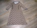 prachtige zwart/camel jurk Trend One maat L, Kleding | Dames, Onder de knie, Ophalen, Maat 38/40 (M), Trend One