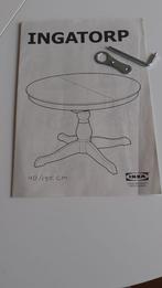 IKEA INGATORP Eettafel - Uitklapbaar, Ophalen, Rond, Scandinavisch, Zo goed als nieuw