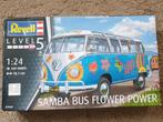 revell vw volkswagen t1 samba bus flower power nieuw 07050, Nieuw, Revell, Ophalen of Verzenden, Groter dan 1:32