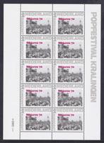 Nostalgie in postzegels De jaren 70 Vel Popfestival Kralinge, Postzegels en Munten, Postzegels | Nederland, Verzenden, Postfris