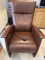 Prominent Relax Stoel met accu & Leer, Huis en Inrichting, Fauteuils, Ophalen, Minder dan 75 cm, Leer, Zo goed als nieuw