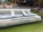 Rubberboot Viamare 380 met buitenboordmotor en trolly, Watersport en Boten, Rubberboten, Ophalen, Aluminium, Zo goed als nieuw