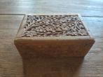 Houten Sieradendoosje met Bloemmotief, Antiek en Kunst, Ophalen of Verzenden