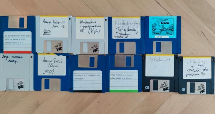 Vintage Amiga Floppy Disks met Programma's, Computers en Software, Vintage Computers, Ophalen of Verzenden