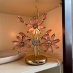 Vintage hollywood regency style bloem lamp, Ophalen of Verzenden