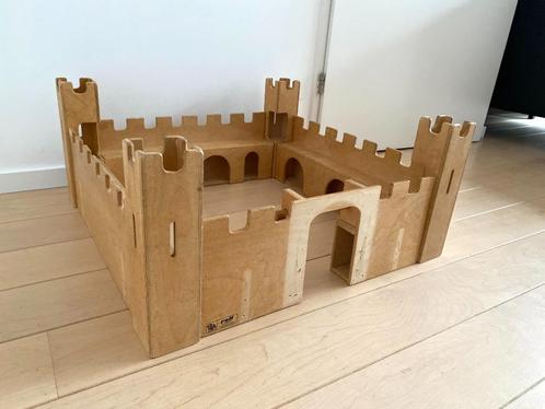 Rolf houten kasteel, Kinderen en Baby's, Speelgoed | Houten speelgoed, Gebruikt, Ophalen of Verzenden
