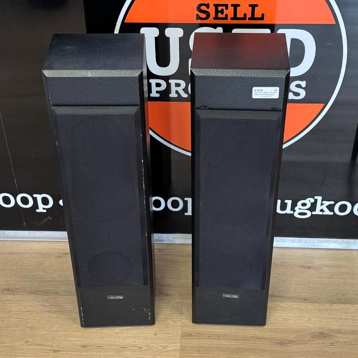 Hepta Trend speakers set van 2 bedraad 100w | Met garantie, Audio, Tv en Foto, Luidsprekers, Gebruikt, Front, Rear of Stereo speakers