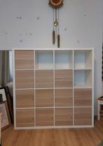 4x LADES & 2x DEUREN inc. Inzetten Kallax Ikea lichtbruin, Ophalen, Zo goed als nieuw, Rechthoekig, Hout