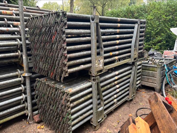 Hunnebeck Modex modulaire rozetsteiger, Doe-het-zelf en Verbouw, Steigers, Zo goed als nieuw, Overige typen, 5 meter of hoger