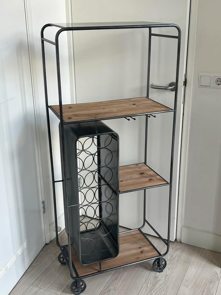 Wijnrek/Servieskast - Nu Beschikbaar!, Huis en Inrichting, Woonaccessoires | Wijnrekken, Zo goed als nieuw, 75 cm of meer, Hout