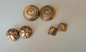 Vintage Clipoorbellen Set van 3 beschikbaar voor biedingen