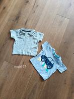 2 Shirts, Kinderen en Baby's, Babykleding | Maat 74, Ophalen of Verzenden, Gebruikt, Shirtje of Longsleeve