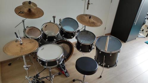 Drumstel Taye Pro-x Grey Gloss, Muziek en Instrumenten, Drumstellen en Slagwerk, Zo goed als nieuw, Overige merken, Ophalen