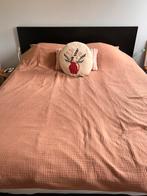IKEA MALM Bed 160x200 - Zwart - Goede Staat, Huis en Inrichting, Slaapkamer | Bedden, Ophalen, Zwart, Tweepersoons, Zo goed als nieuw
